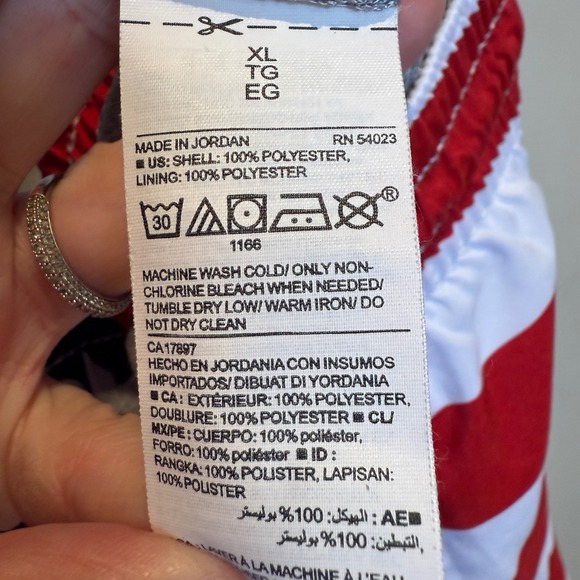 American Flag Swim Trunks Patriotic‎ USA Stars Stripes XL - Picture 4 of 4
